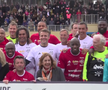 Emmanuel Macron a jucat un meci de fotbal în scop caritabil! Ce supervedete au evoluat