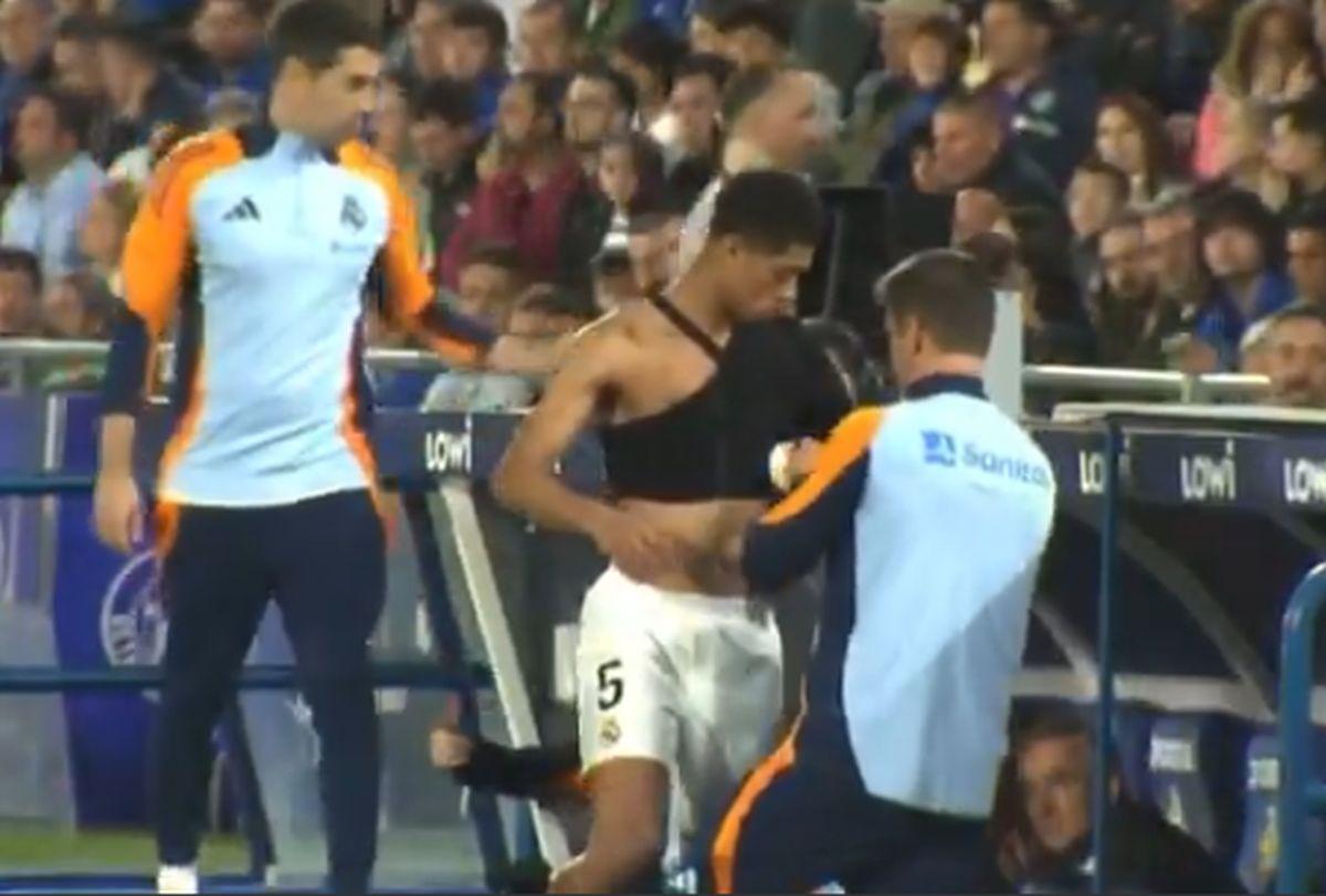 Jude Bellingham, înfășurat cu bandaje în Getafe - Real Madrid