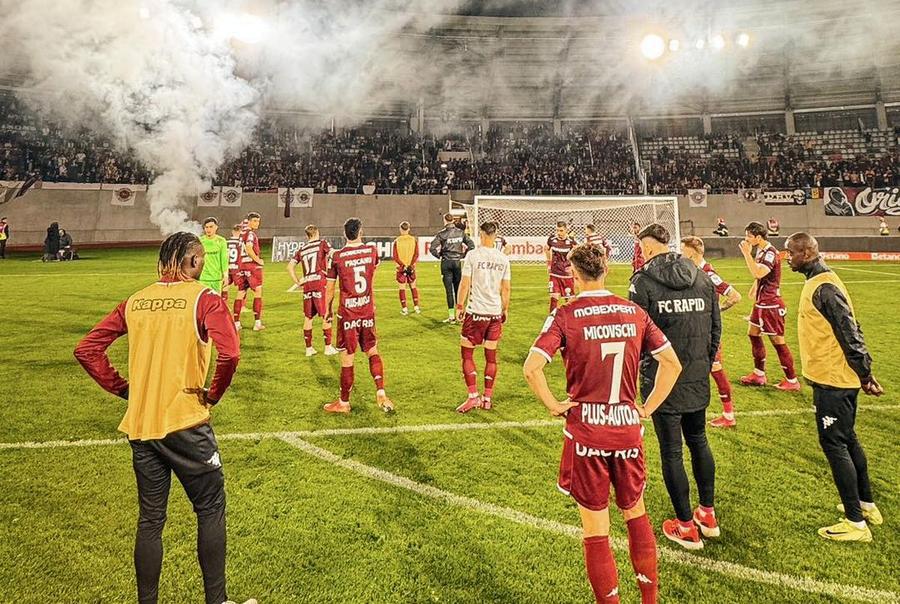 Rapid a fost eliminată miercuri din semifinalele Cupei României Betano de Hermannstadt, foto: Facebook @FC Rapid 1923 Ce a postat clubul Rapid în seara în care Marius Șumudică și-a anunțat demisia: „Nici măcar”