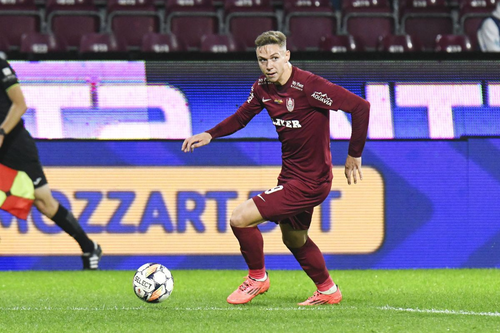 Louis Munteanu a marcat al treilea gol al CFR-ului, în victoria cu Farul, 4-1, din semifinalele Cupei României. FOTO: Imago
