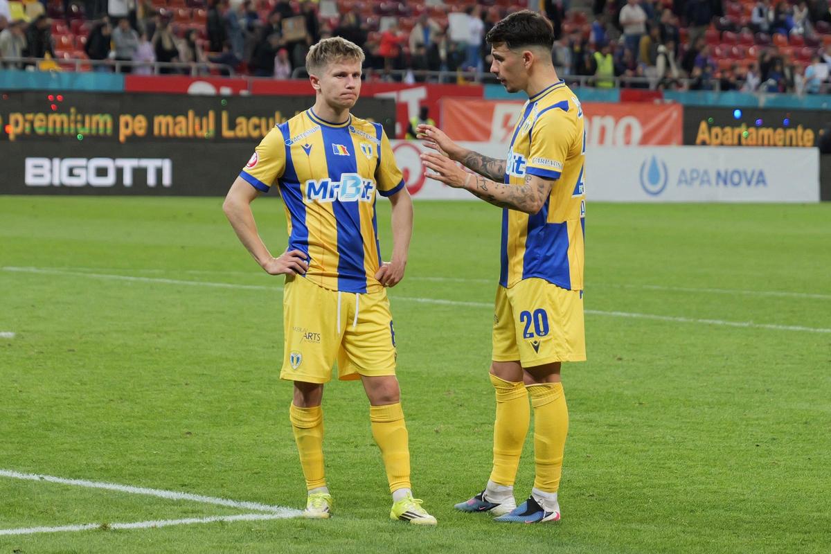 Imagini de la finalul meciului FCSB - Petrolul