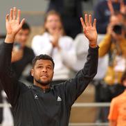 Jo-Wilfried Tsonga și-a luat rămas bun de la tenis în lacrimi, pe centralul de la Roland Garros  / Sursă foto: Guliver/Getty Images