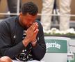 Jo-Wilfried Tsonga și-a luat rămas bun de la tenis în lacrimi, pe centralul de la Roland Garros  / Sursă foto: Guliver/Getty Images