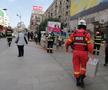 Alertă de incendiu la metroul de la Piața Romană