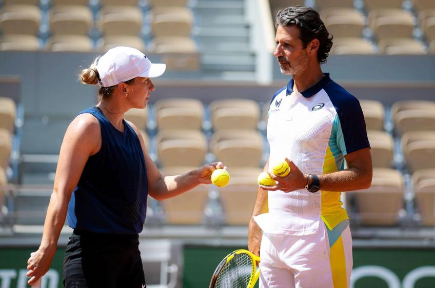 Patrick Mouratoglou, alături de Simona Halep