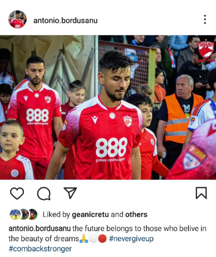 Un jucător al lui Dinamo s-a operat din nou » Va rata toată pregătirea de vară