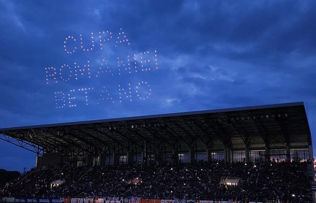 Show de proporții la finala Cupei României Betano » Ce s-a întâmplat în pauza meciului Sepsi - U Cluj
