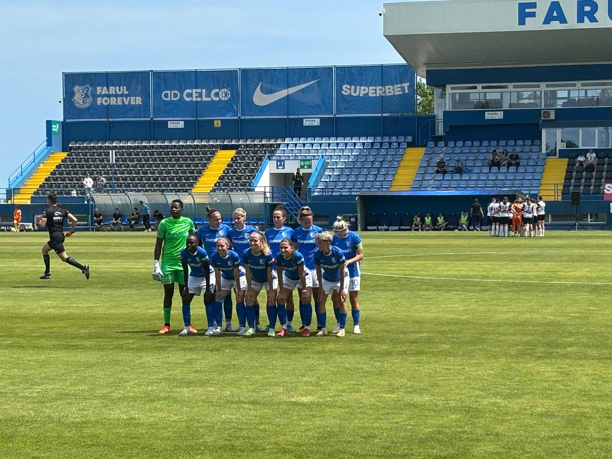 Farul, antrenament cu public la ultimul meci din Superliga feminină. Ploaie de goluri la Ovidiu
