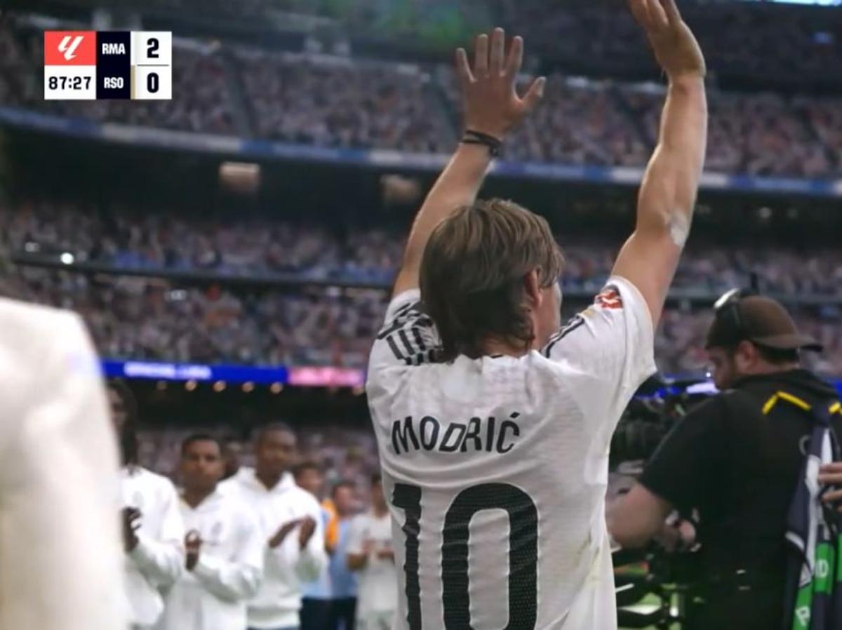 Omagiu pentru Luka Modric, la ultimul lui meci pe „Santiago Bernabeu”