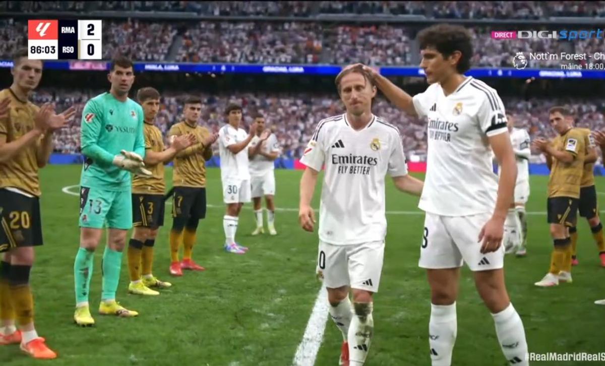 Omagiu pentru Luka Modric, la ultimul lui meci pe „Santiago Bernabeu”