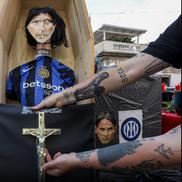 Ironiile inferioare și aluziile macabre la adresa jucătorilor lui Inter și a antrenorului Simone Inzaghi / Foto: X
