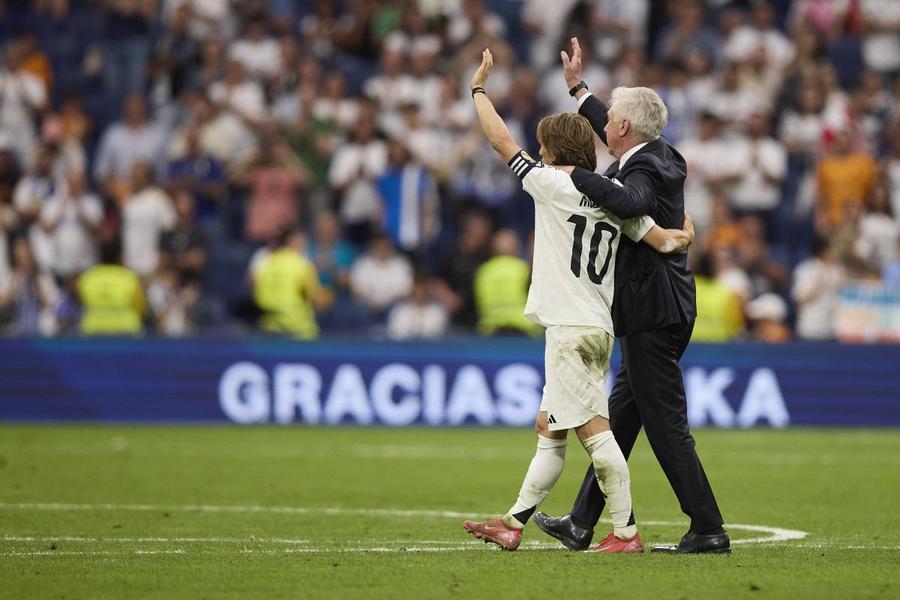 Luka Modric a jucat cele mai multe meciuri din carieră cu Carlo Ancelotti antrenor, 276 la Real Madrid / Foto: Imago Rey Luka, Don Carlo y nada más!