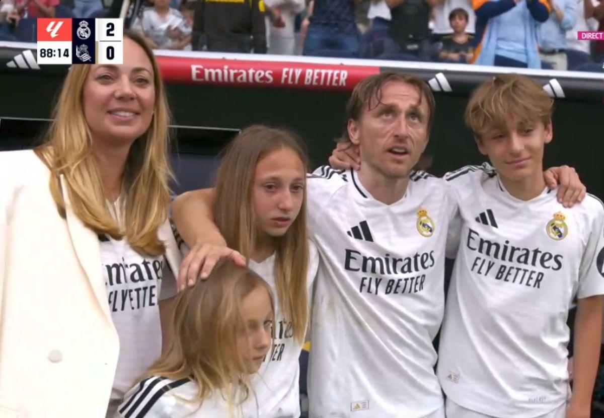 Omagiu pentru Luka Modric, la ultimul lui meci pe „Santiago Bernabeu”
