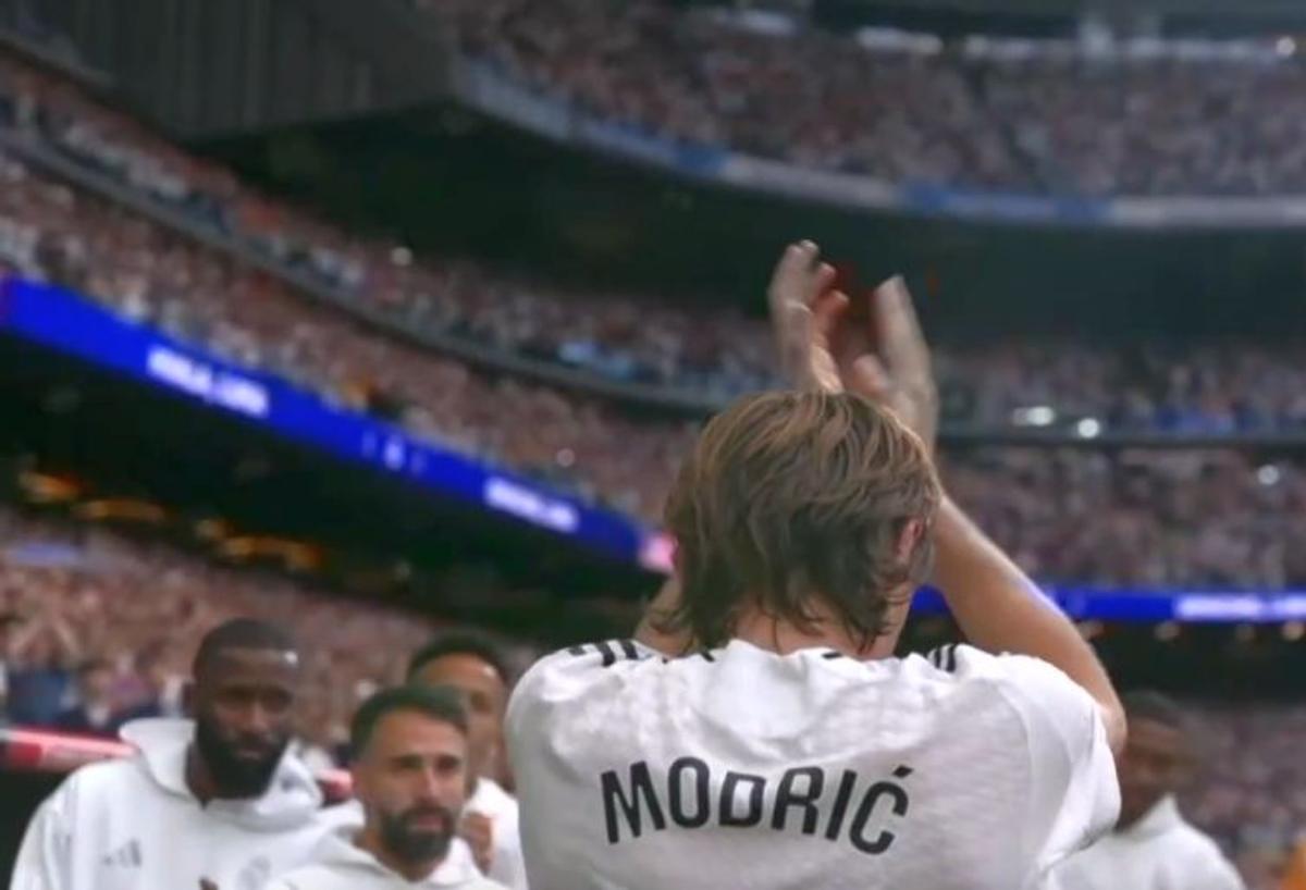 Omagiu pentru Luka Modric, la ultimul lui meci pe „Santiago Bernabeu”