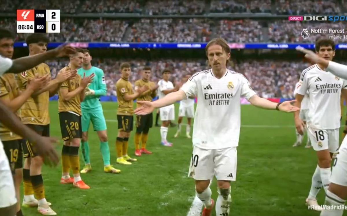 Omagiu pentru Luka Modric, la ultimul lui meci pe „Santiago Bernabeu”