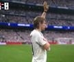 Copleșitor! S-au oprit în timpul meciului și au format garda de onoare pentru Luka Modric. Croatul, în lacrimi la ultimul lui meci pe „Bernabeu”