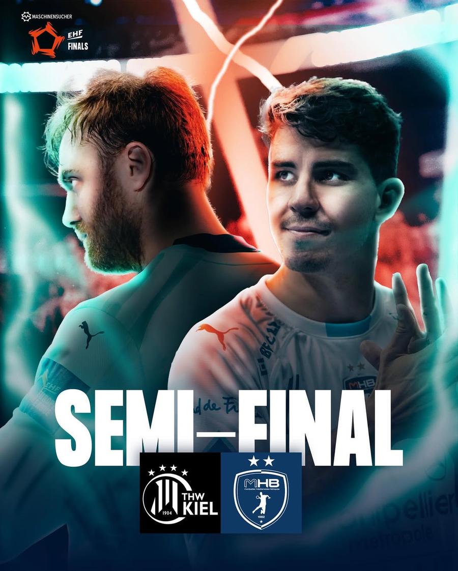 THW Kiel - Montpellier. Foto: Instagram Azi începe Final Four-ul EHF European League » THW Kiel, Montpellier, Flensburg și Melsungen se bat pentru trofeu