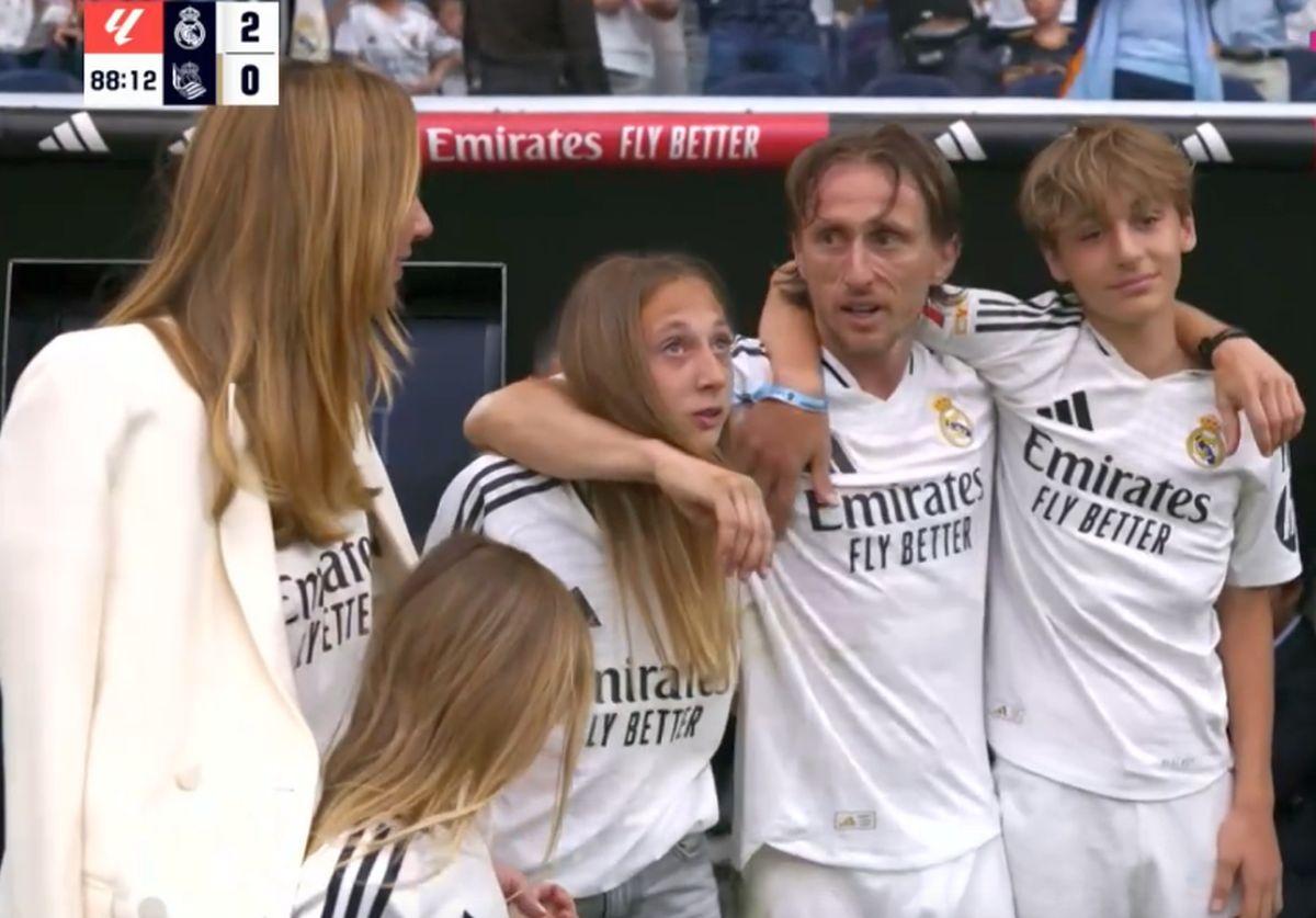 Omagiu pentru Luka Modric, la ultimul lui meci pe „Santiago Bernabeu”