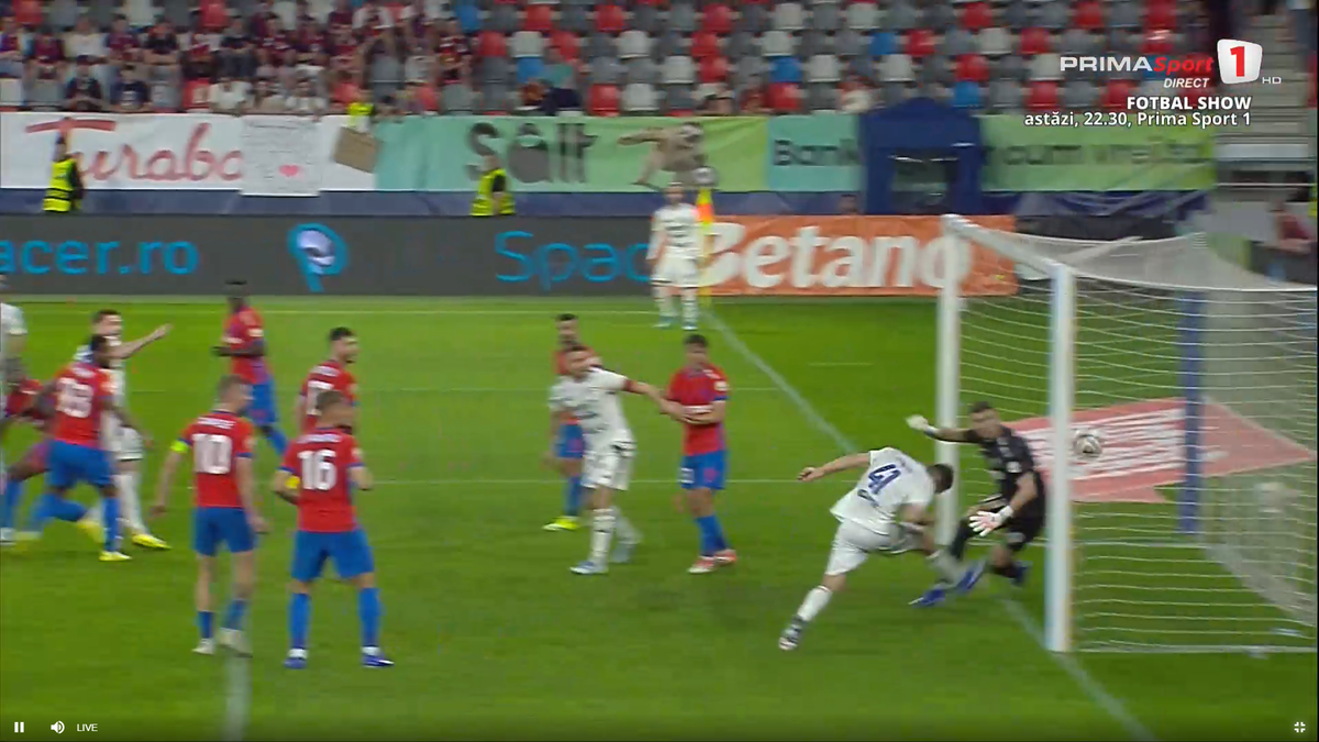 Golul de 3-3 în FCSB - Botoșani
