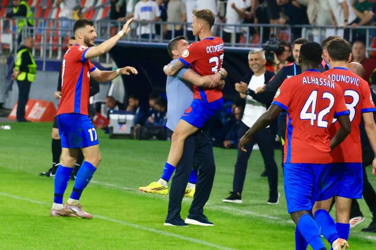 Octavian Popescu, autorul golului de 4-3 în FCSB - Botoșani / Foto: Ionuț Iordache GSP