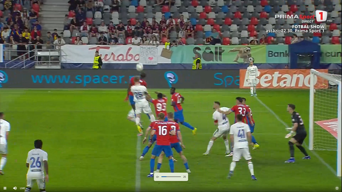 Golul de 3-3 în FCSB - Botoșani