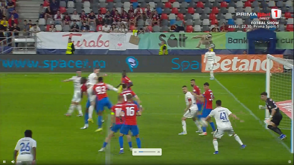 Golul de 3-3 în FCSB - Botoșani