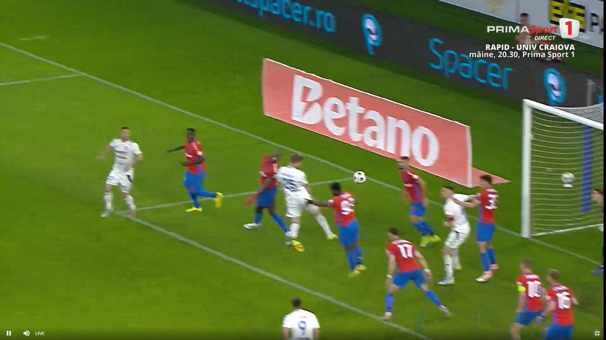 Golul de 3-3 în FCSB - Botoșani