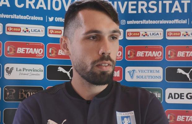 Găman, primele declarații după transferul la CSU Craiova: „De asta am venit aici”