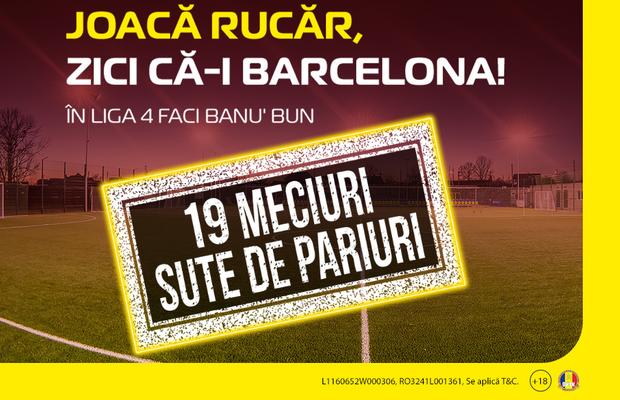 Baraj pentru Liga 3! Te distrezi cu 38 de echipe cu nume amețitoare și SUTE de cote câștigătoare!
