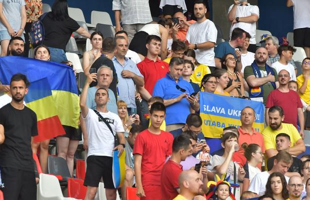 Moment superb înainte de România U21 - Ucraina U21 » Ce s-a întâmplat la intonarea imnurilor
