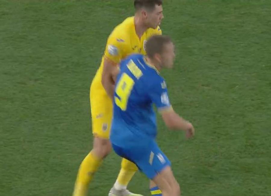 FOTO: Captură @TVR 1 România U21, dominată și învinsă de Ucraina U21 » „Tricolorii” au părăsit matematic turneul!