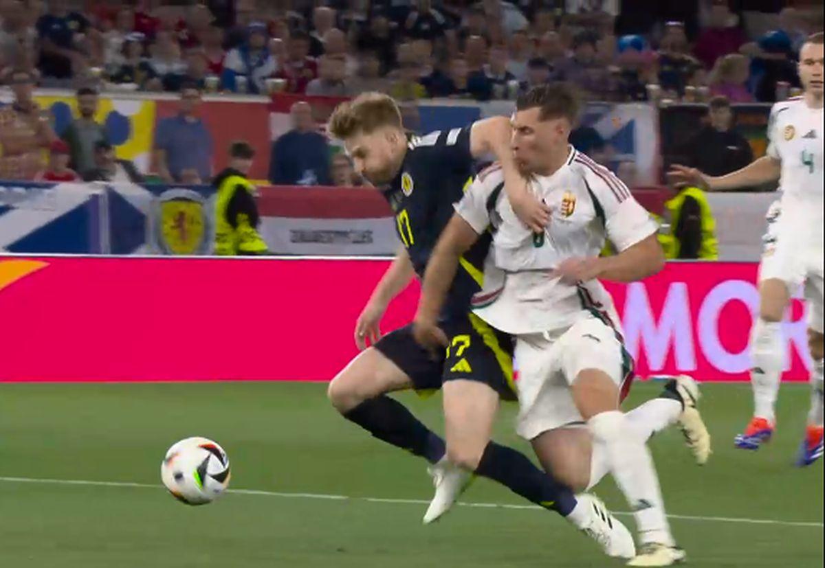 Penalty nedat în Scoția - Ungaria, de la Euro 2024