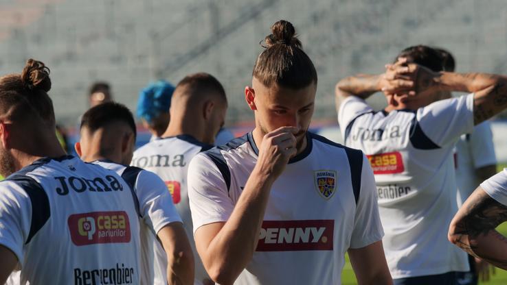 Antrenamentul echipei naționale înaintea meciului cu Slovacia de la Frankfurt. FOTO: Andrei Crăițoiu (GSP)