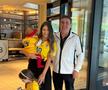 Familia lui Denis Drăguș alături de Gică Hagi
