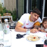 Florinel Coman și fetița sa, foto: FRF