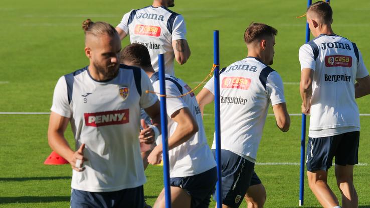 Antrenamentul echipei naționale înaintea meciului cu Slovacia de la Frankfurt. FOTO: Andrei Crăițoiu (GSP)