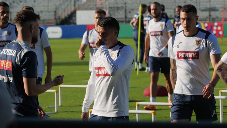 Antrenamentul echipei naționale înaintea meciului cu Slovacia de la Frankfurt. FOTO: Andrei Crăițoiu (GSP)