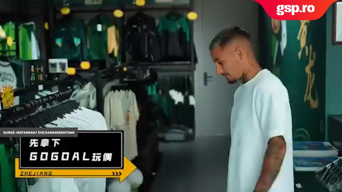 Alex Mitriță, prima zi la noul său club din China