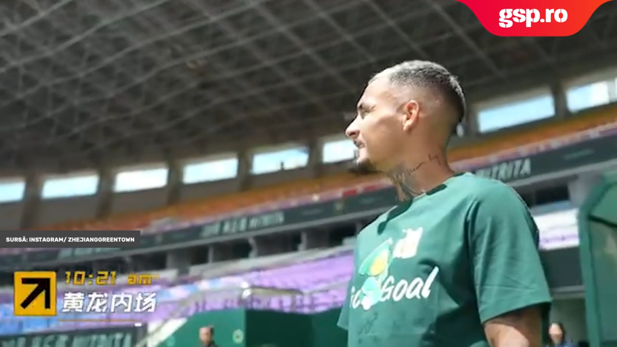 Alex Mitriță, prima zi la noul său club din China