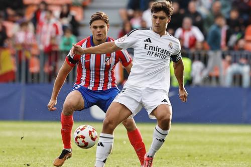 Martin Pascual, fost la Atletico Madrid B, s-a duelat cu Gonzalo Garcia, vârful lui Real Madrid. Foto: Imago Images