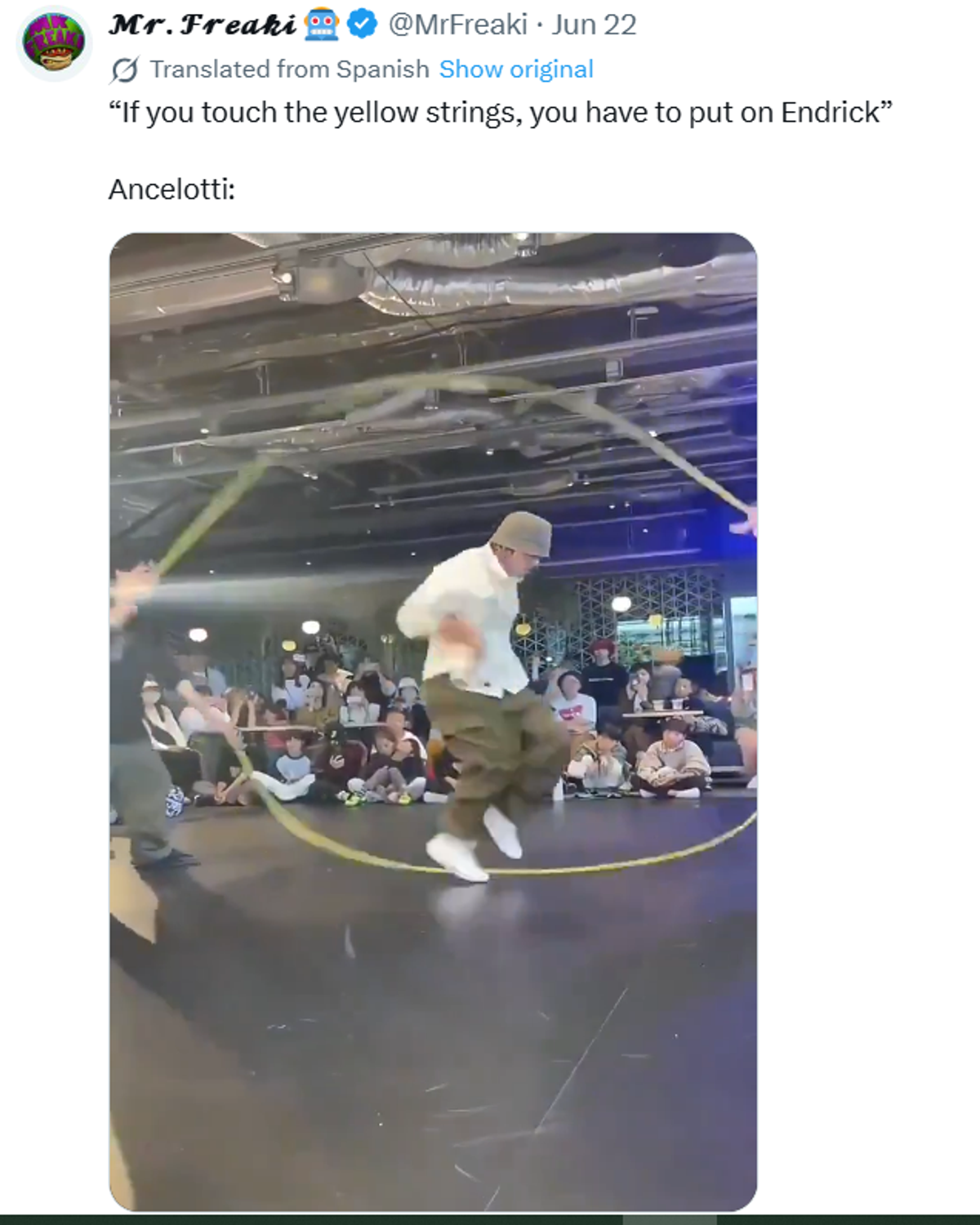 De ce au devenit meme-urile cu Endrick și Carlo Ancelotti senzația virală a acestui Campionat Mondial