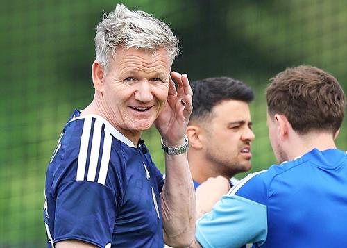 Gordon Ramsay, la antrenamentul Scoției, foto: Imago