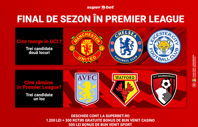Mize mari pe 6 stadioane, în ultima etapă din Premier League! Prinde cele mai bune cote și pune biletul câștigător la Superbet!