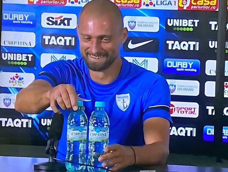 Gabi Tamaș a imitat gestul lui Cristiano Ronaldo / Captură Digi Sport
