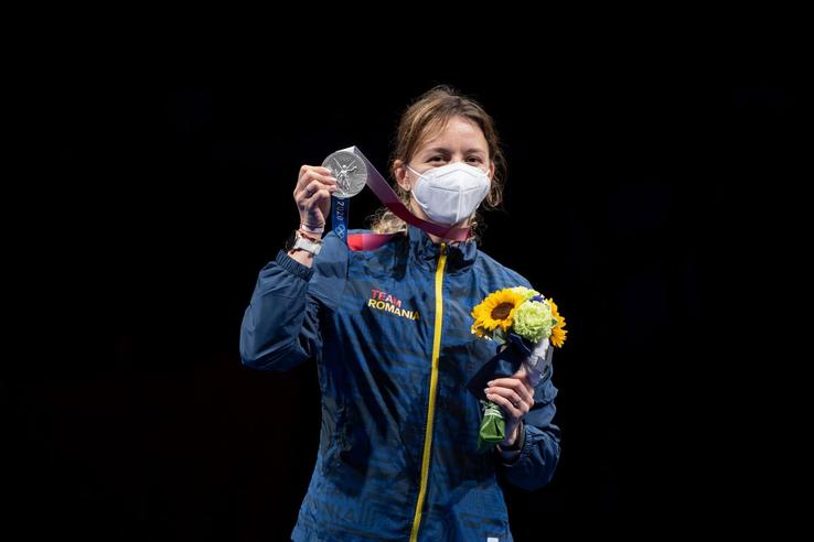 Ana Maria Popescu, medalie de argint la Jocurile Olimpice
(foto: Raed Krishan - Tokyo)