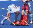 Incidente la Jocurile Olimpice. La finalul meciului de hochei pe iarbă Spania - Argentina (1-1), argentinianul Lucas Rossi, 36 de ani, l-a lovit în cap pe ibericul David Alegre (36) cu crosa!