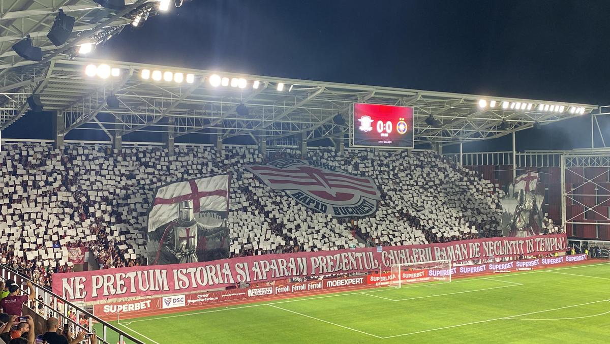 Rapid - FCSB 2-0. Ăsta e Rapidul din Giulești! Alb-vișiniii își înving rivala la primul derby jucat pe noul stadion