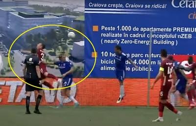 Fază controversată în Bănie » Petrescu a cerut penalty, dar a primit o replică acidă: „E exagerat să te arunci așa, ca în bazin!”
