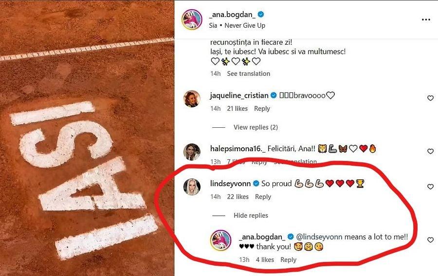 „Extrem de mândră de tine!” » Superstarul global care a felicitat-o pe Ana Bogdan pentru titlul de la Iași
