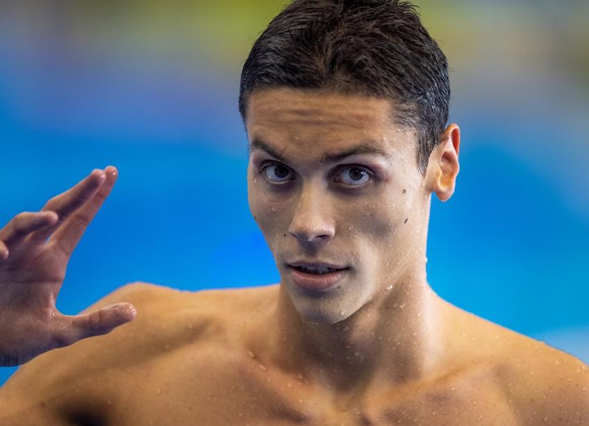 David Popovici după cursa din serii FOTO Raed Krishan